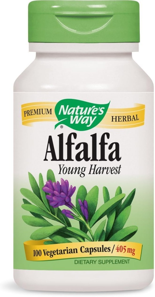 天然途径 Alfalfa 叶, 1,215 mg, 100 蔬菜卡普勒, 包2