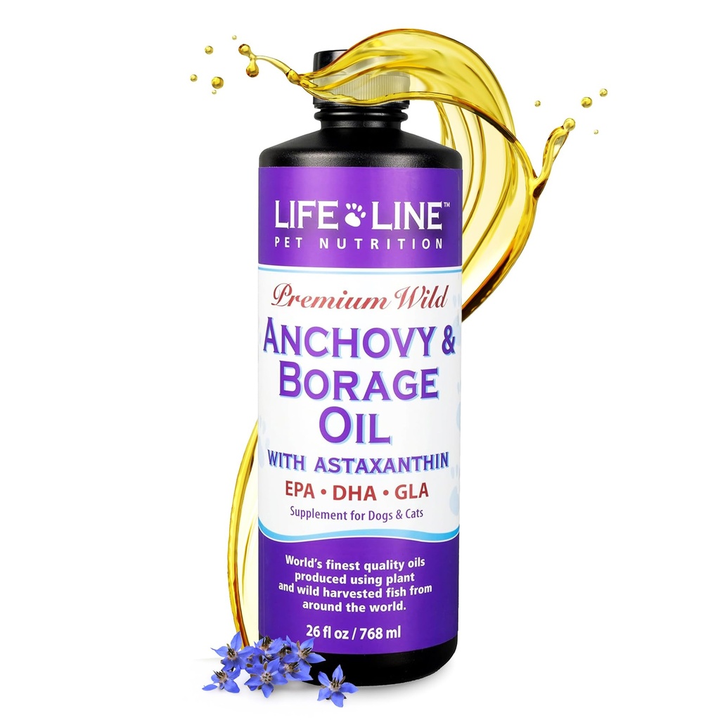Omega-6 GLA 皮质健康、过敏和煤 – 减少谢丁、痒和炎症 – 26 oz