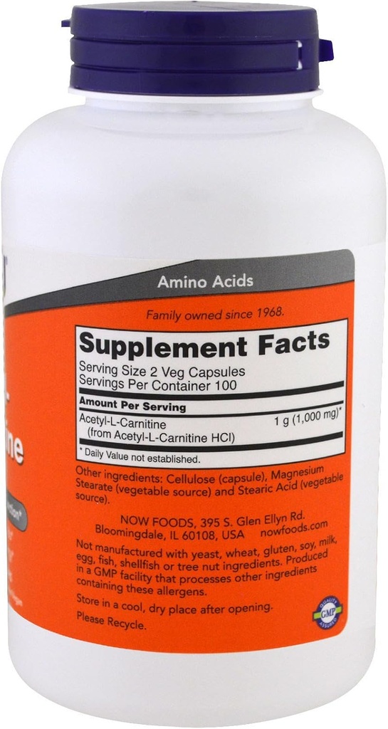 Nows Acetyl L-Carnitine 500mg - 200 cm(包装2)