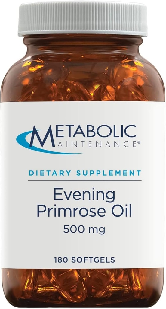 元件维护 晚间Primrose Oil Capsules - 500毫克,冷压GLA + LA (180 Softgels)