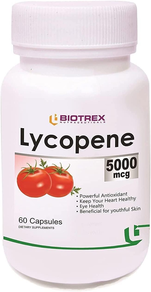 BETT BETT Biotrex Nutracuticals Lycopene 与多维塔明斯 - 5000 Mcg(60 Capsules) 维塔明斯-