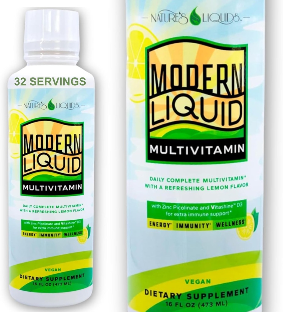 自然液体——男女现代液体多维特敏 免疫、能源和健康 自然Citrus Flavor
