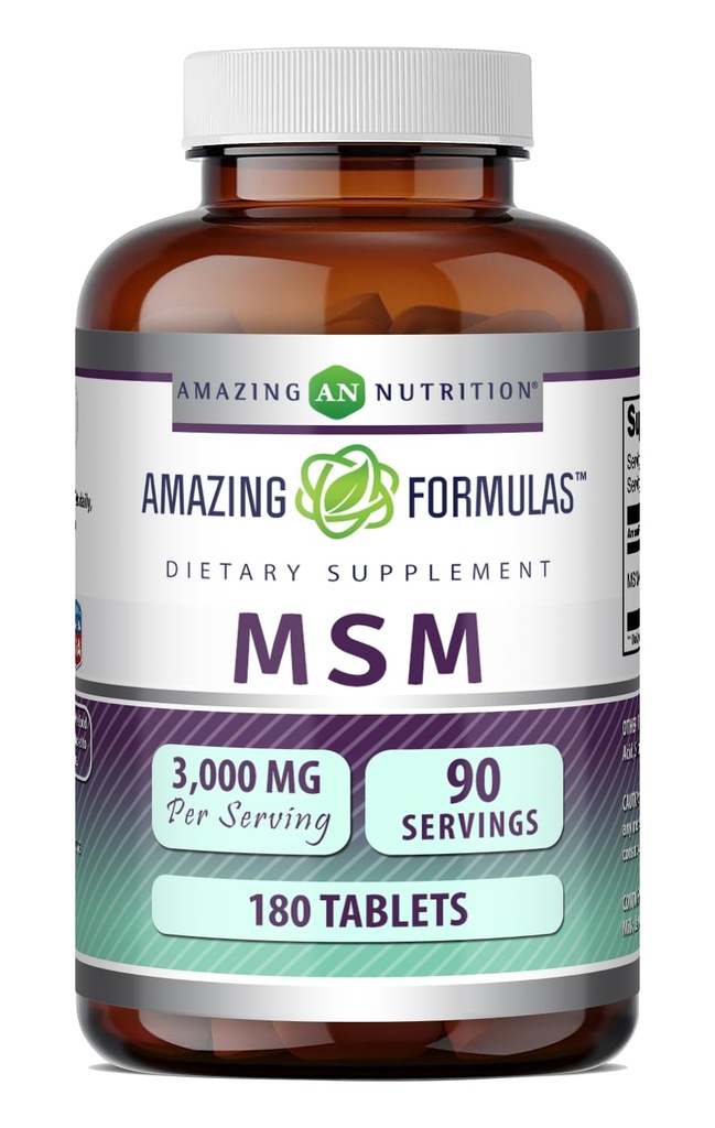 《神奇的方程式》MSM(甲基硫磺酰甲烷) 补编 * * 1500 Mg Per Service 补编 * * * 180 平板电脑 * * * 非GMO * * * * 在美国免费制作