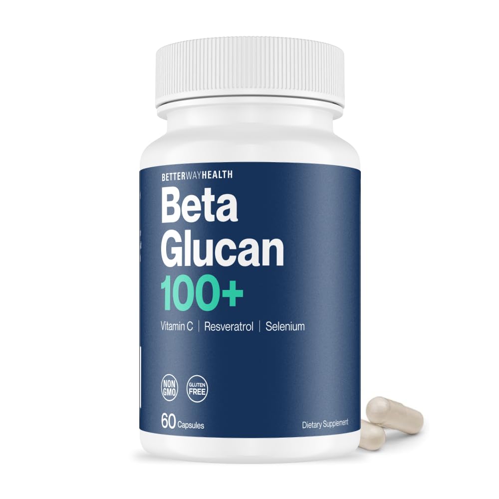 Beta Glucan配有维生素C、硒和resveratrol – NK细胞和Phagocytosis的免疫支持补编 – 60 Capsules