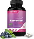 纯Resveratrol 500mg – 抗氧化剂、健康老龄化和心脏健康支持