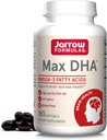 Jarrow公式 MaxDHA - 180 Softgels - 高纯度鱼油 - 补充支持脑和眼健康 - 专注于Omega-3脂肪酸和富含DHA - 90种服务