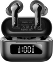 TOZO NC3 混合主动噪声 取消无线耳机 6 Mics AI Clear Call Ear Buds 55H 播放时间 LED 显示 32 预设 EQs 通过APP 蓝牙 5.3 IPX8 耳机防水