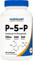 营养成本P5P 维生素B6 补充100mg,240 capsules (Pyridoxal-5-Phosphate) - 蔬菜友好型,非GMO型,无胶质
