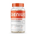 Genius Brand Genius 意念 - 大脑健康补充 - 支持健康心智集 - 冷静,能源,记忆和焦点支持 - Ashwagandha,神经元 & More - 30 Veggie Pills