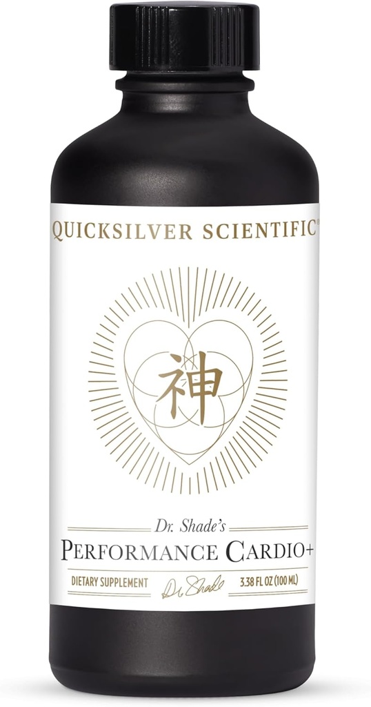 快速银质科学性能心肌+ - 支持血液循环和大脑健康的草药补充剂 - 心血管补充剂 Hawthorn Berry + He Shou Wu + Ginseng 提取剂 (3.38 oz)