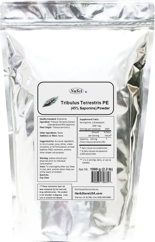 Tribulus Terrestris 提取粉纯度(1 000克(2.2磅))