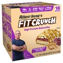 FITCRUNCH Snack大小蛋白棒,6-Layer烤肉棒,1克糖,Gluten Free & Soft Cake Core(18巴,花生酱和Jelly)