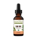 Banyan Botanics Ear Oil – 有机草药油 Ear Drops with Ashwagandha and Garlic – 抚慰和安抚 Ears – 1 oz – 非 GMO 可持续来源 Vegan