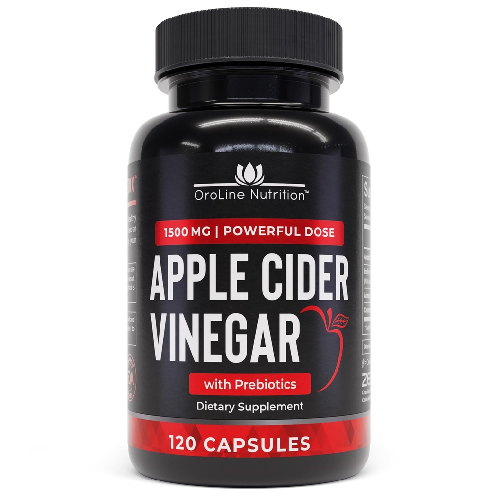 Apple 苹果苹果醋药丸加先生药 2个月供应量 - Apple 苹果苹果醋药丸加辅料 苹果醋药丸加辅料 - Apple Vinegar Tablets - Energy and Gut Health Supports for Women & Men 1500 mg