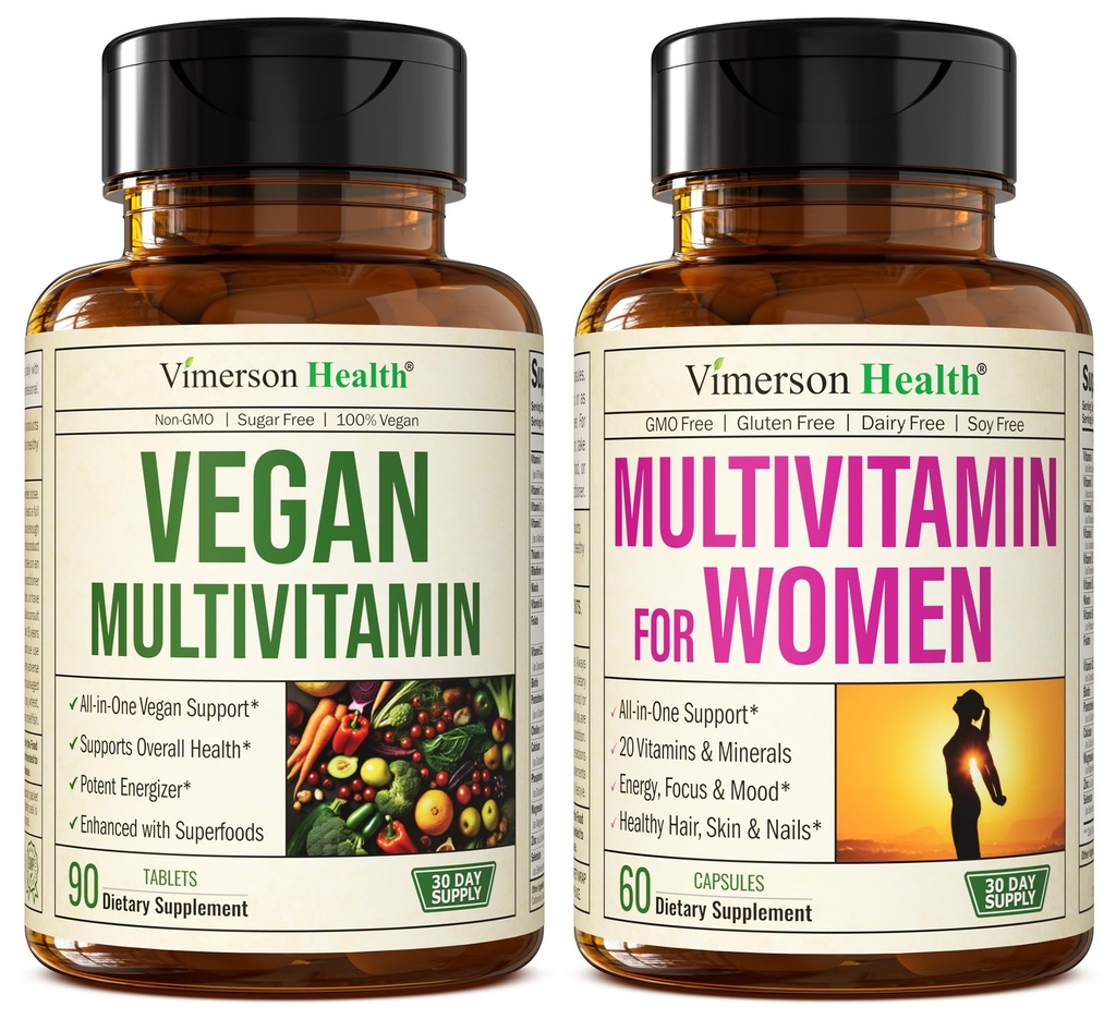 维默森健康 Vegan 多维塔明用于维加斯和蔬菜,多维塔明用于妇女