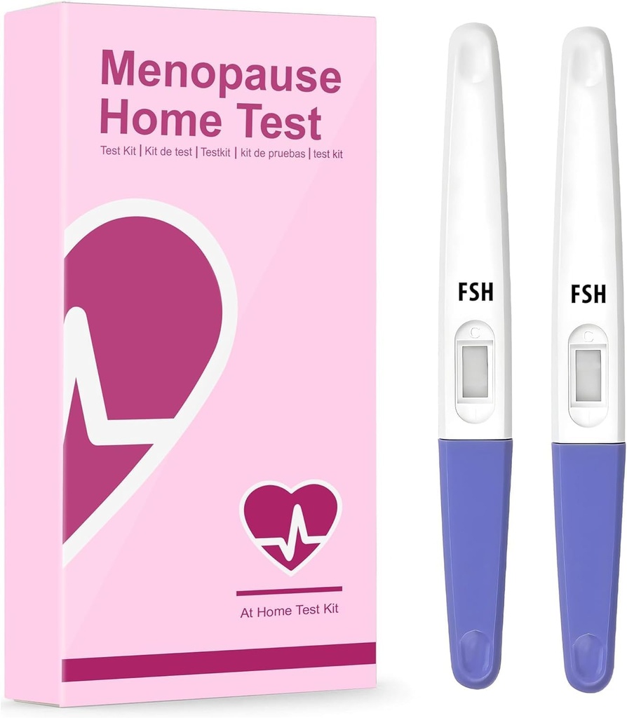 3分钟内在家庭结果中的更年期测试条 - FSH 更年期阶段指标 \\ perimenopause 测试条帮助您确定您的更年期水平(2 CT)
