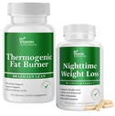 VITAMIN SOLUTIONS 热致性脂肪燃烧器和夜间体重损失药丸,Waist Trimmer 和补充品,供妇女和男子使用,120页