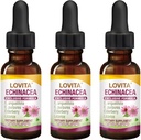 Lovita Echinacea 提取液体 → 1 FL OZ → 350 mg / service → 集中草药叮当 → Vegan → 无酒精 → → 配有 长老莓 和 Licorice 提取剂(3 包)