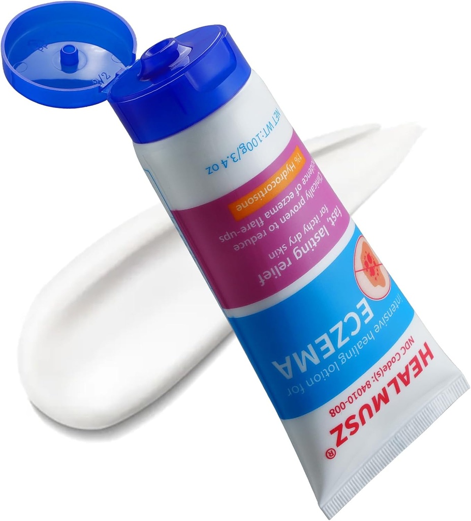 HEALMUSZ Eczema 治疗凝血剂,含1%Hydrocortisone和0.5%Nifedipine 3.40 Ounce Eczema 治疗。 升级,独家销售