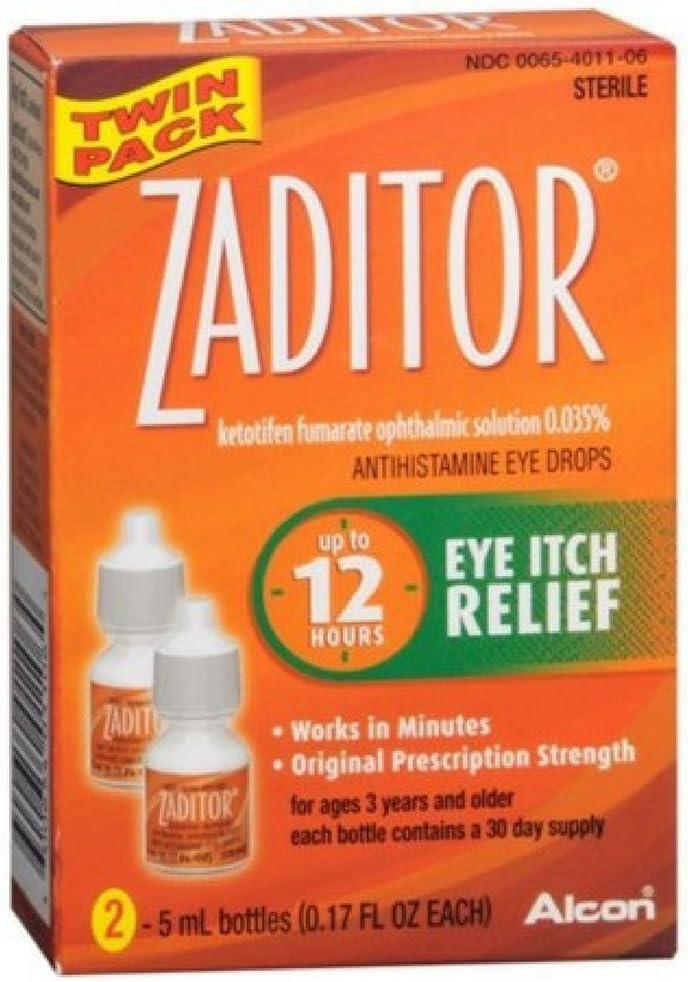 Zaditor 抗希斯胺眼药水双包0.34 Fl oz