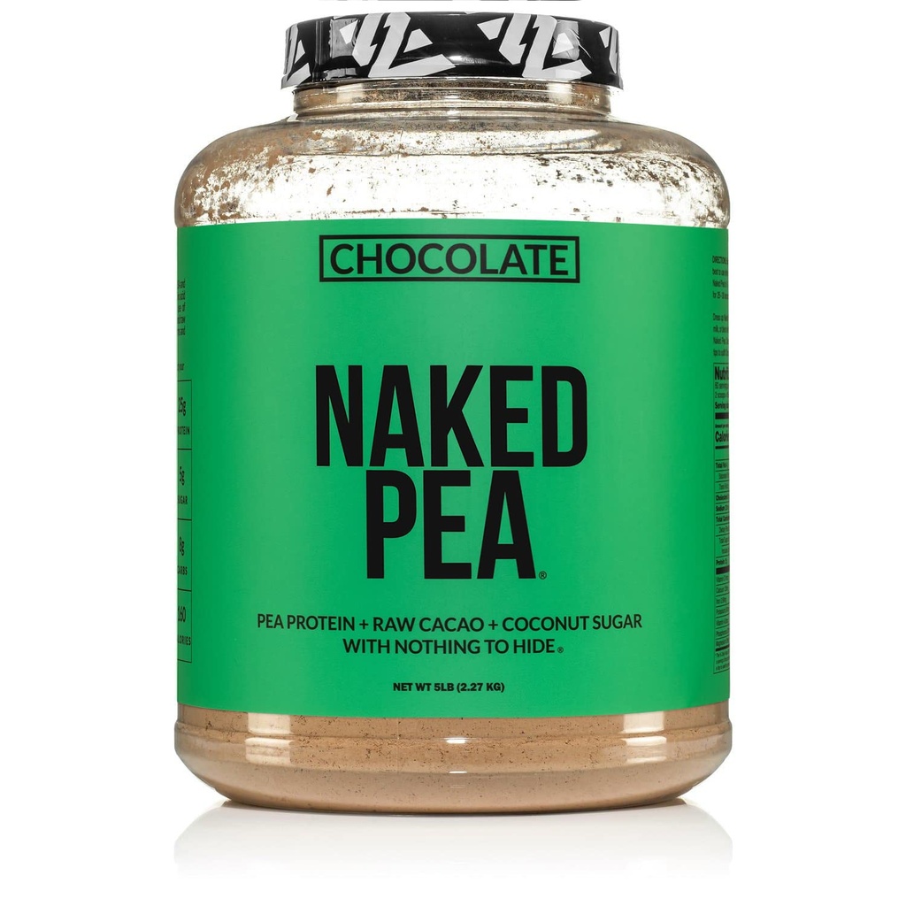 NAKED 营养 巧克力 豆蛋白 隔膜 - 5Lb Bulk, NSF 认证,植物基,植物基和维根蛋白. 方便文摘,Non-GMO,Gluten自由,乳糖自由,大豆自由