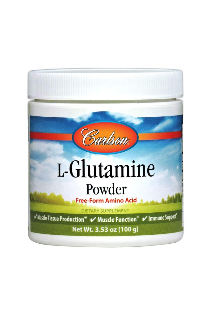 Carlson - L-Glutamine 粉末,Free-Form 氨基酸,3克,肌肉组织生产与功能,免疫支持,3.53 oz(100克)