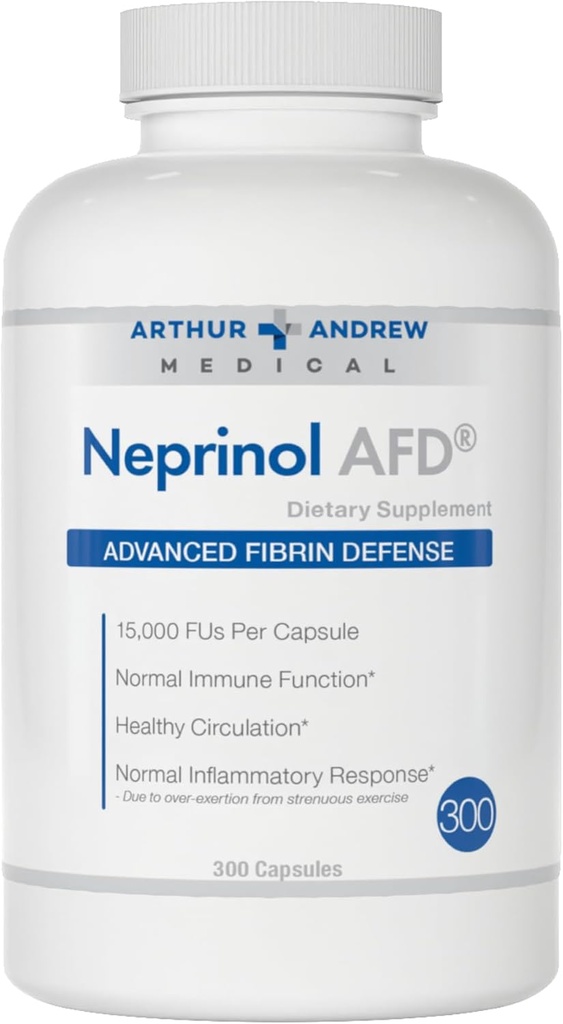 Arthur Andrew Medical, Neprinol AFD, 与Serrapeptase & Nattokinase 的多酶混合, 300 Counter (Pack of 1) 共 3 个 C.