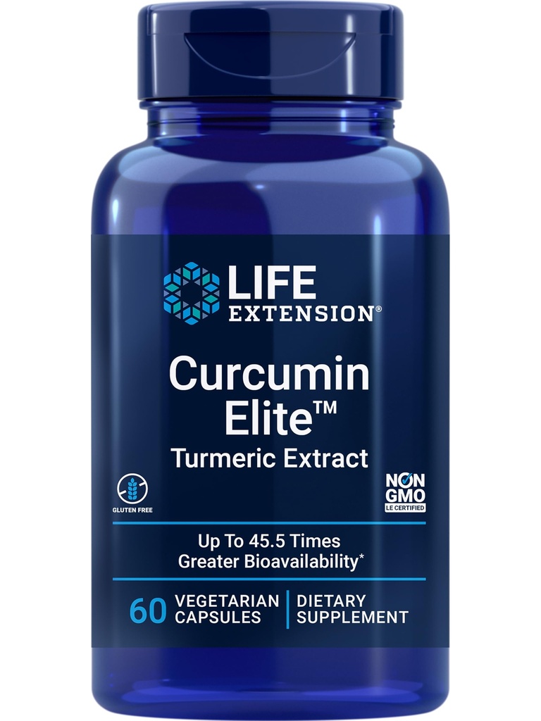 寿命延长 Curcumin 精英图解, 60 计数