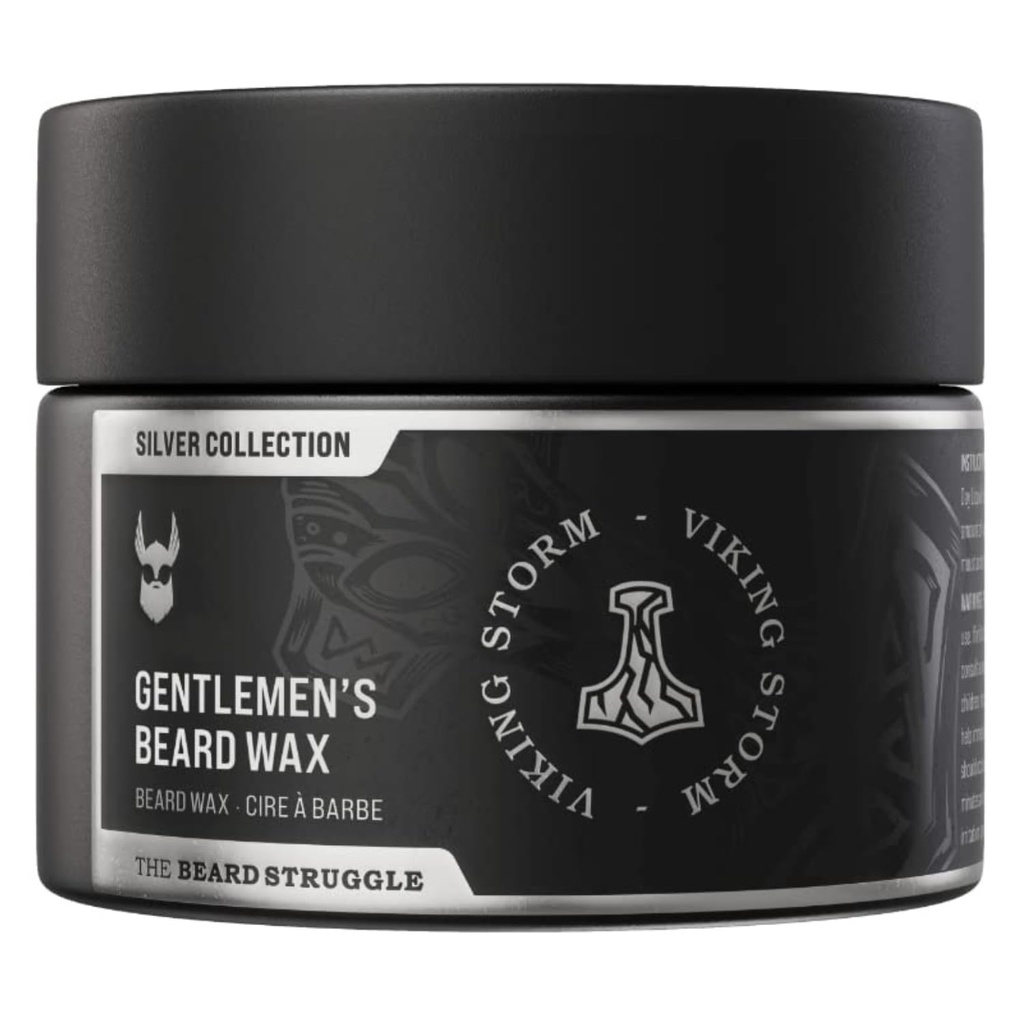 (原始内容存档于2018-09-21). Gentlemen's Beard & Mustache Wax for Men by Beard Struggle - Viking Beard Wax helps to Tame Style & Groom - 银色收藏,维京风暴 - 口袋蜡,50g / 1.76 US. oz.