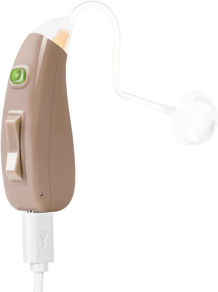 Banglijian 听力援助 Ziv-201A 可充电数字噪声取消小尺寸( Fit to either Ear)