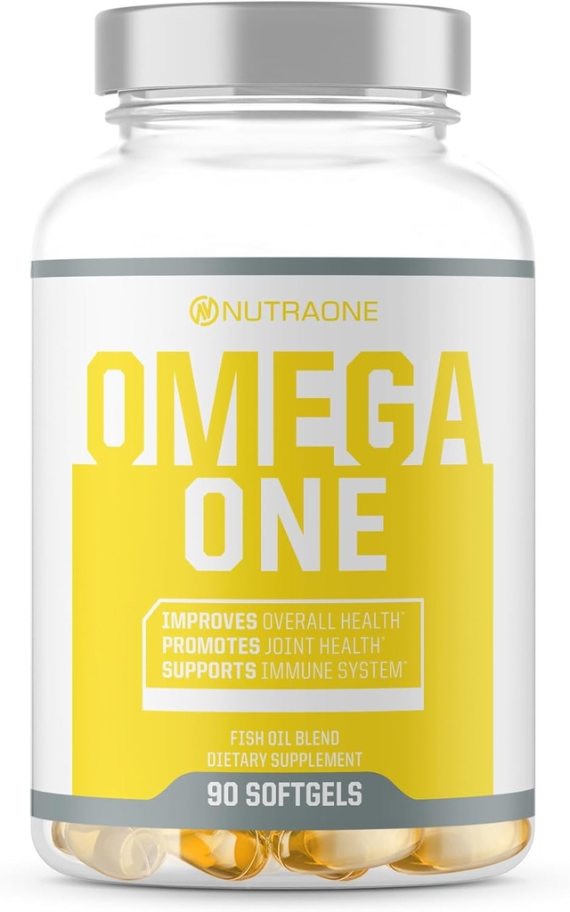 Omega One Omega-3 鱼油补充剂 NutraOne(90 500毫克鱼油药)