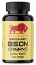 Grass Fed Bison 器官补充品,支持全体健康与肝脏,心脏,肾脏,冷冻剂Bison,Non-GMO,180卡普尔