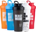 Protein Shaker Bottle 600ml (20oz) – 风格BPA自由摇摆者杯 混合球 QQ 防漏 持久 QQ 为Gym,旅行,办公室,每日使用 QQ 动机为男女印刷