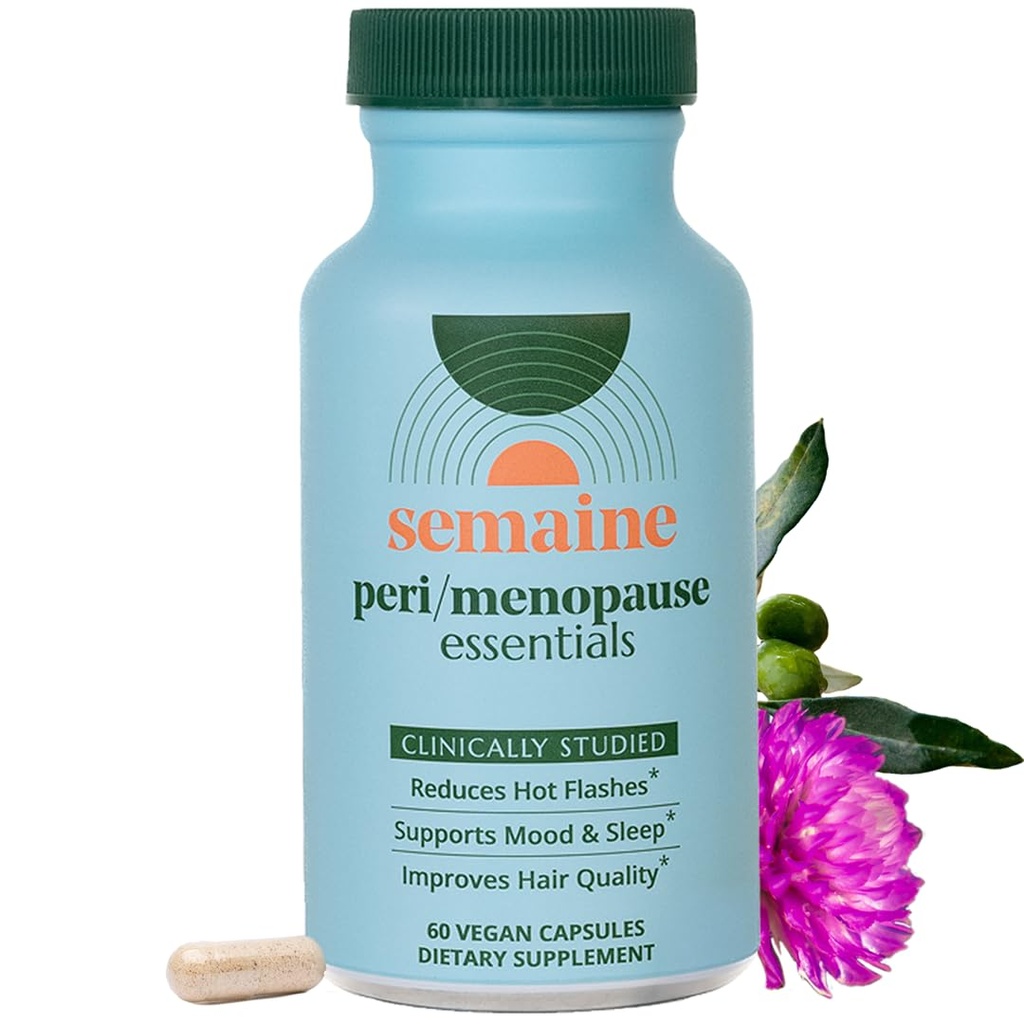 Semaine Peri/Menopause 基本原理,30 Ct. - Fuller Hair, No More Hot Flashes, Hormone 平衡,更好的睡眠和更多 - 临床研究,非激素公式