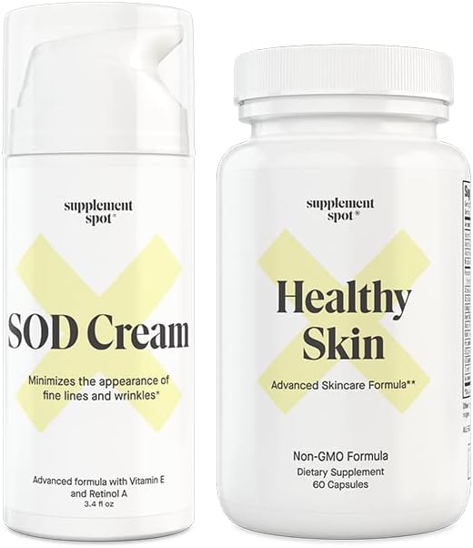 Bundle: SOD 超氧化物 破碎酶 面粉和健康的皮肤抗衰老补充剂