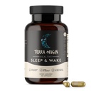 TERRA 成人健康睡眠和醒悟自然睡眠援助补编 休息和醒悟刷新 QQ GABA, L-Tryptophan, Melatonin, Chamomile, Valerian, PassionFlower 60 Capsules