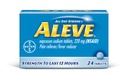 含Naproxen Sodium的Aleve平板电脑,220mg(NSAID) 疼痛的Reliver/Fever 减压器,24 Counter, Blue
