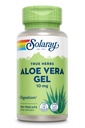 SOLARAY Aloe Vera Gel 集中200X - 相当于2000mg 新鲜的Gel, Aloe Vera Capsules with Ginger, Peppermint and Parsley, 草药健康支助, Vegan, Non-GMO, 60天保障, 100名服务员