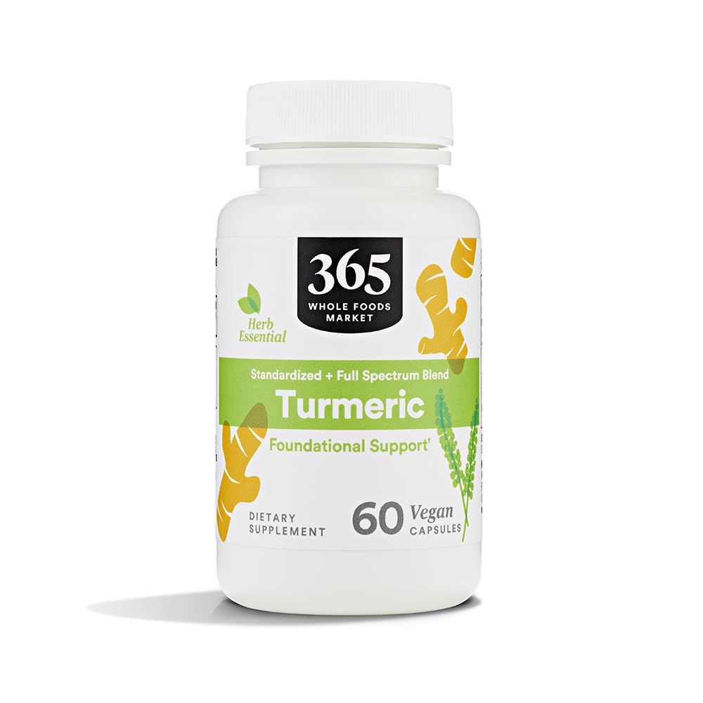 365 根据全食品市场,Turmeric,60 Counter