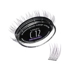 Lashify Curl 12mm Gossamer Eylash 放大镜 重新填充 Ombre紫色, 简单的 DIY False Lashes 用于自然外观