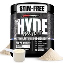 PROSUPS先生 Hyde Max Pump Pre Workout Powder - 免刺激的预工作支持血液流动,肌肉体积和耐力 - 不含咖啡因的硝酸氧化物健身和适应性补充剂(未尝有,20种服务)