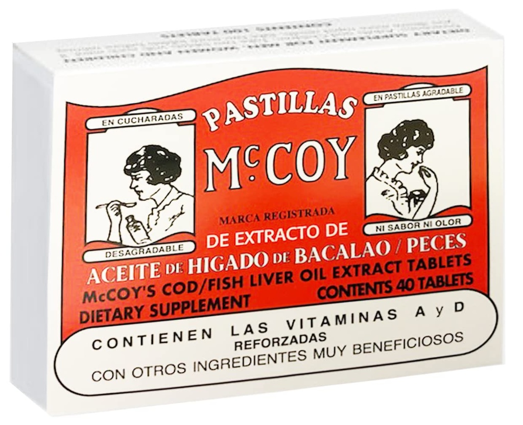 Mccoy Cod/Fish Liver 石油提取片 40