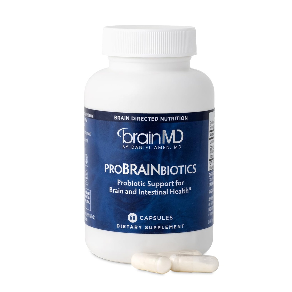 Amen BrainMD博士 ProBRAIN生理学 -- -- 3亿CFU,60个Capsules -- -- 促进古特健康 -- -- 格鲁滕免费 -- -- 60个服务