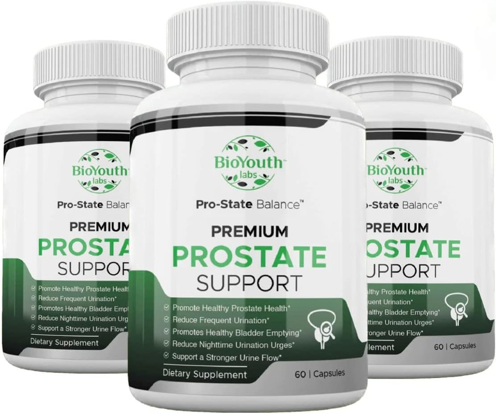 男子天然前列腺健康补充实验室,180个Capsules -- -- 大蒜、Punicalagins、Tribulus Terrestris和Selenium -- -- 改善尿液流动和减少频繁尿液