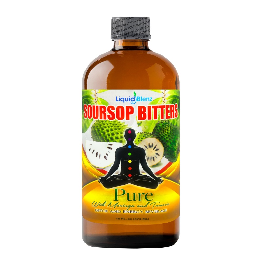 LIQUID BLENZ 纯Soursop 位元配有莫林加和图尔美 QQ Herbal Detox & Natural Energy 支持 QQ 16 fl oz