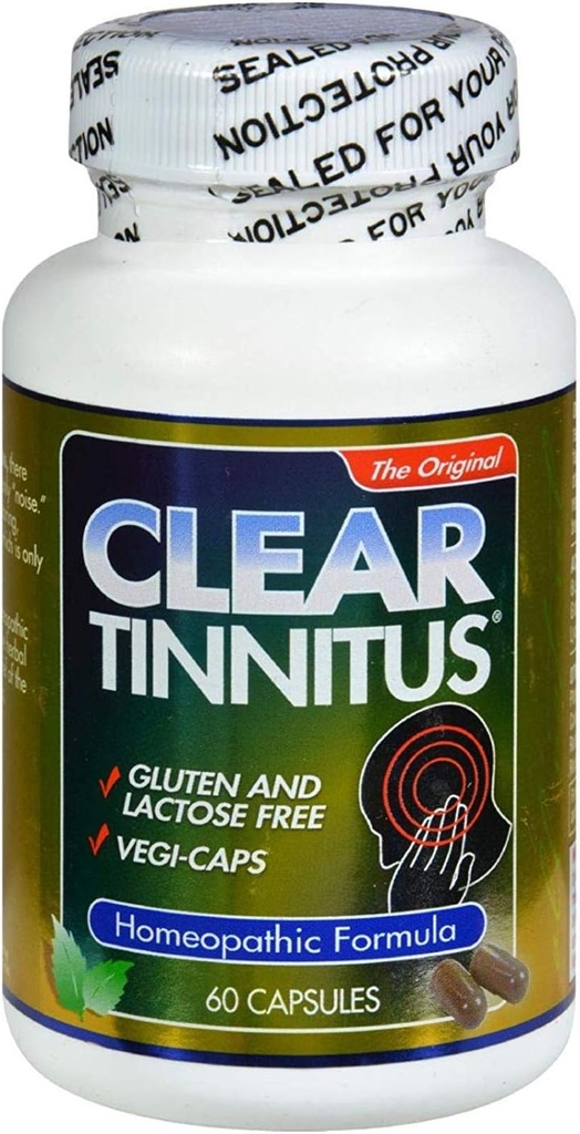 清除产品 清除Tinnitus - 60 Capsules - Gluten Free -