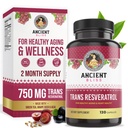 Ancient Bliss Resveratrol 强力抗氧化剂补充剂 绿色茶叶 葡萄种子提取剂 健康老化的男女