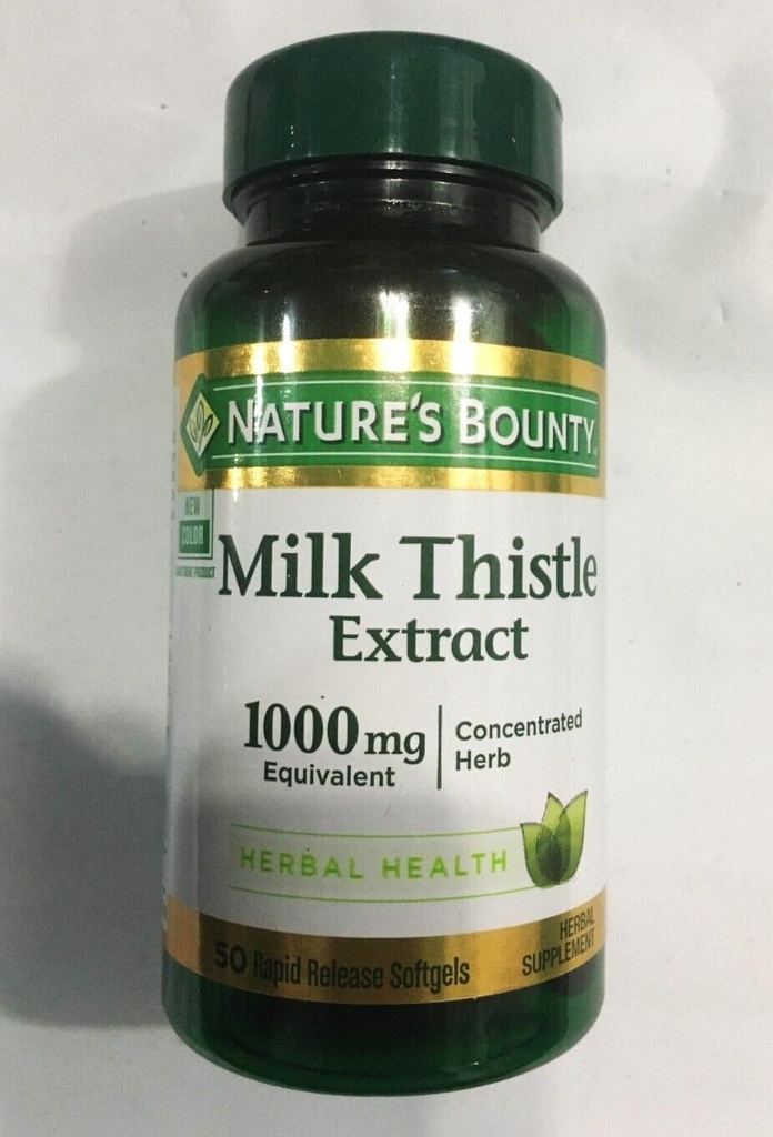 自然的丰盛牛奶硝酸盐1000mg,草药健康补编,每日补编,Gluten Free,快速释放软胶,50Ct