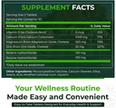 Natural Nutra 500 Counter,镁锌钙加维生素D3补充骨强,帮助改善文摘,健康胶质无糖,基本矿物综合体