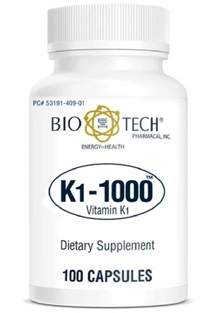 K1-1000(维生素K1) 100个卡普尔-3个包-生物技术药店